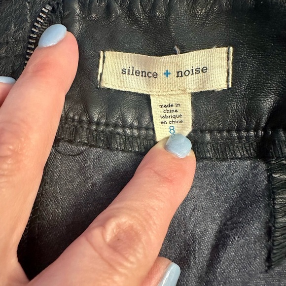 Silence + Noise Faux Leather Shorts - Picture 7 of 9